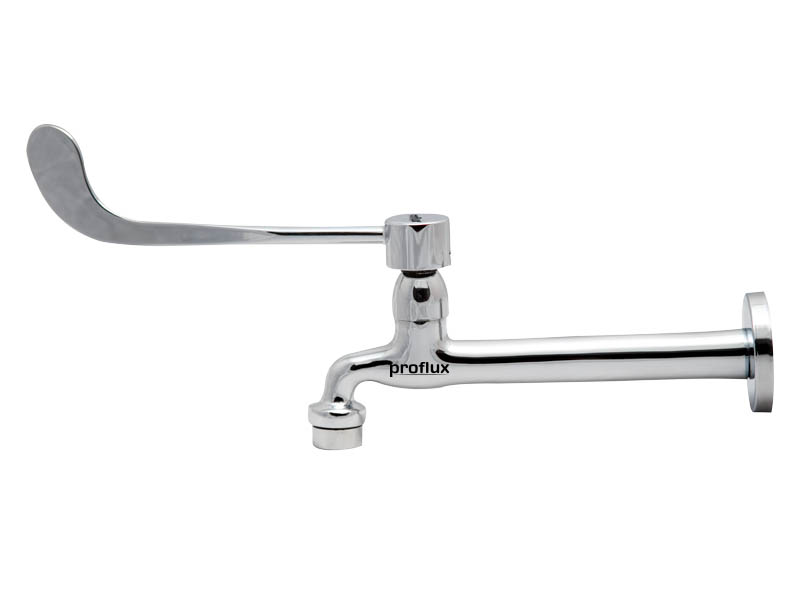 Torneira Clínica Alavanca com arejador fixo de Parede Proflux 19 cm 21.040