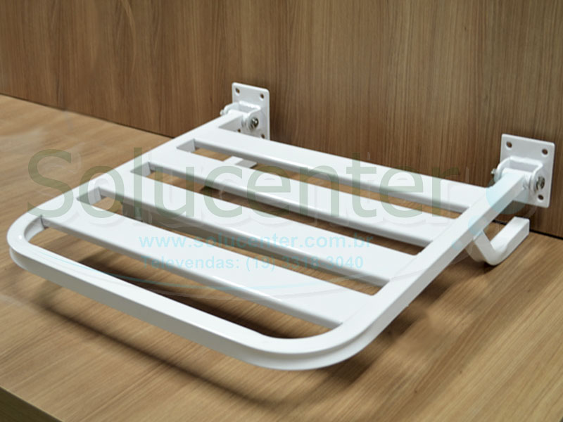 Banco Articulado para Banho Branco 45x45cm 53.028